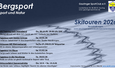 Skitourenprogramm 2026 Skitourenprogramm 2026