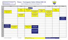 Trainingszeiten Abteilung Bergsport Trainingszeiten Abteilung Bergsport