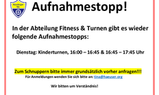 Wegen Überfüllung geschlossen! Wegen Überfüllung geschlossen!