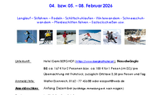 Wintersporttage Anfang Februar im Tannheimer Tal Wintersporttage Anfang Februar im Tannheimer Tal